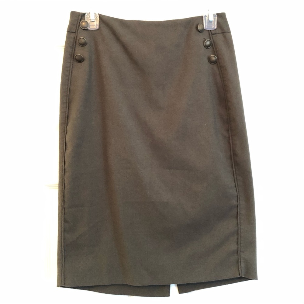 The Limited Olive Green Pencil Skirt Size 6